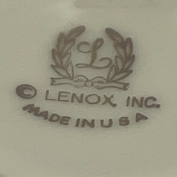 LENOX: Reproduction of First Piece (#1) Designed 1889 Limited Edition Cup/Saucer - Picture 9 of 15